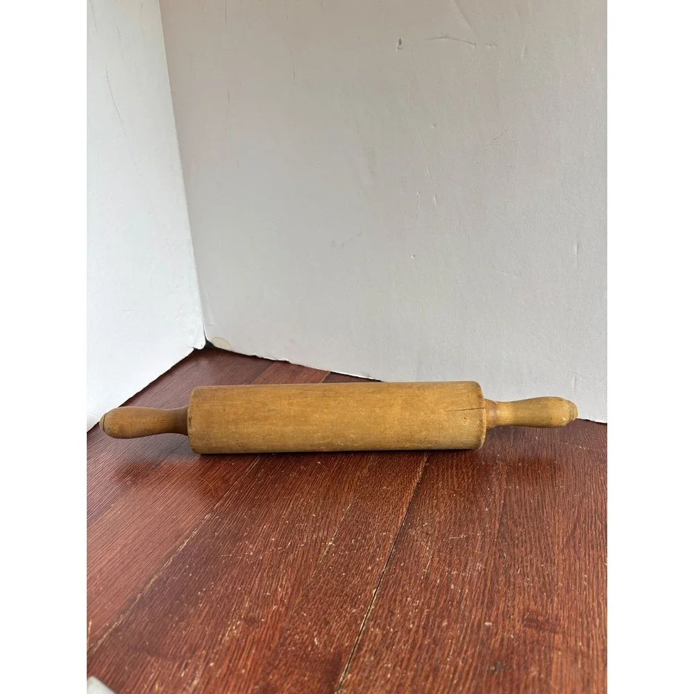 Vintage Wooden Rolling Pin Rustic Farmhouse‎ Kitchen Decor Primitive 17 Inch